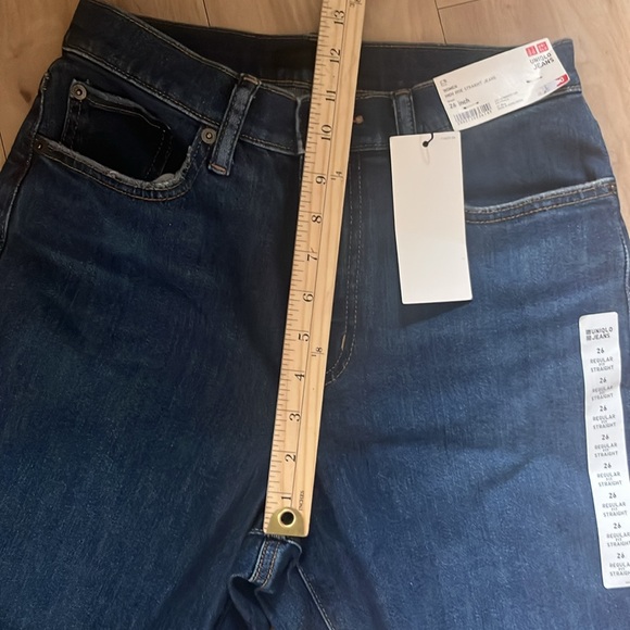 Uniqlo Regular Fit Straight Blue Jeans! NWT - Picture 10 of 10